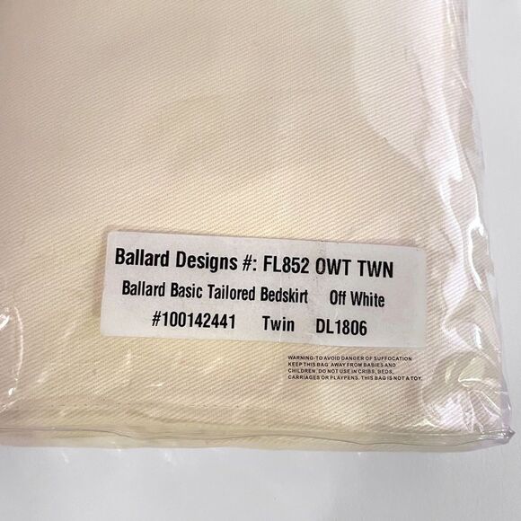 Ballard Designs Twin Twill Bedskirt - Picture 4 of 4